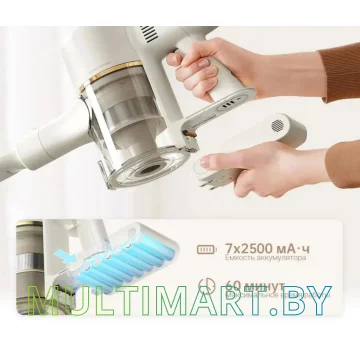 Пылесос Dreame Trouver Cordless Vacuum Cleaner S3 Detect Aqua VTV20A картинка 5